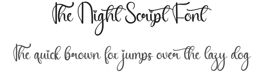 The Night Script Font by andikastudio — Script Handwritten Font