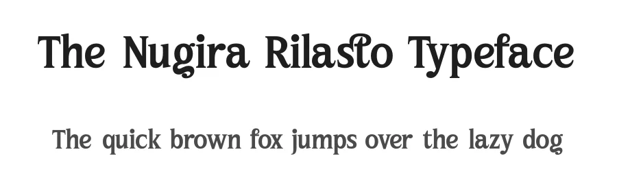 The Nugira Rilasto Typeface by timelesstype.co — Display Font