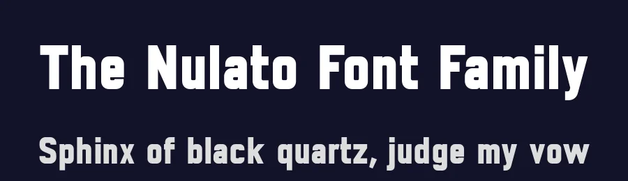 The Nulato Font Family by Stefan Stoychev — Sans Serif Font — thumbnail 2