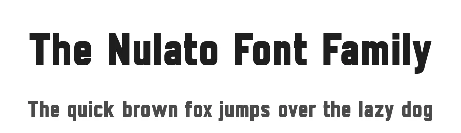 The Nulato Font Family by Stefan Stoychev — Sans Serif Font