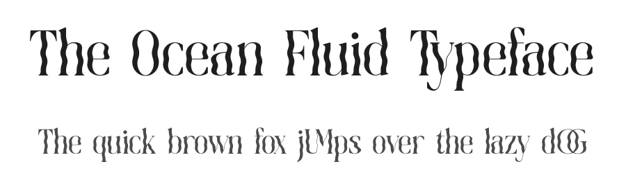 The Ocean Fluid Typeface by timelesstype.co — Display Font