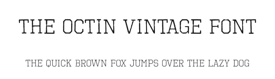 The Octin Vintage Font by Typodermic — Decorative Font