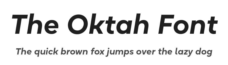 The Oktah Font by Groteskly Yours — Sans Serif Font