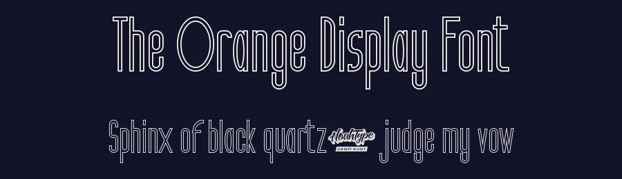 The Orange Display Font by noahtype — Sans Serif Font — thumbnail 2