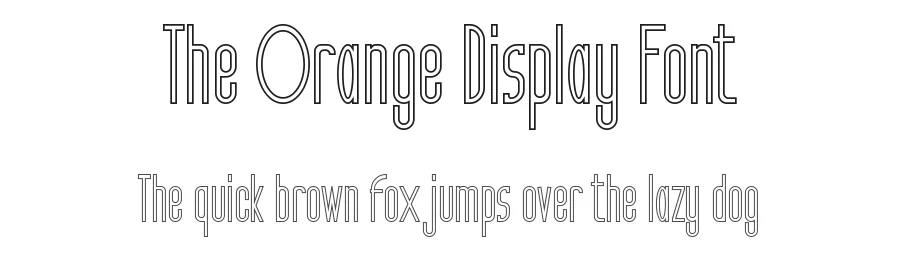 The Orange Display Font by noahtype — Sans Serif Font