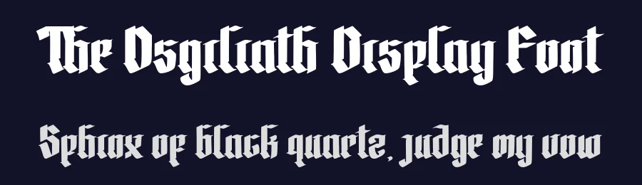 The Osgiliath Display Font by typotopia — Display Font — thumbnail 2