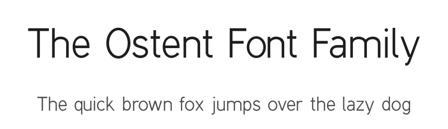 The Ostent Font Family by Stuart Hazley — Sans Serif Font