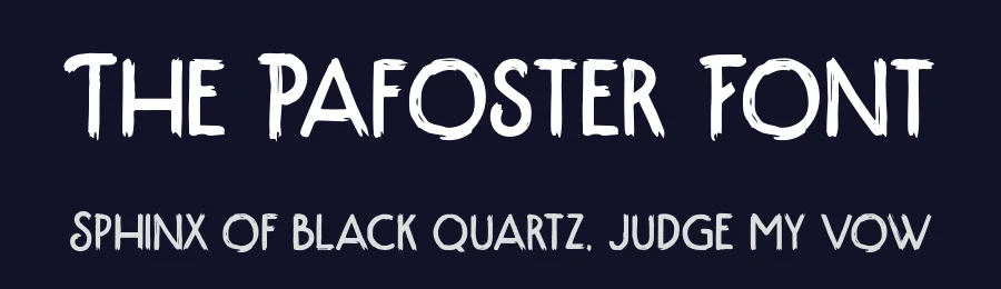 The Pafoster Font by Letterhend Studio — Display Font — thumbnail 2