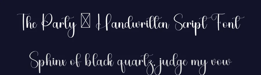 The Party – Handwritten Script Font by freshtypeink — Script Handwritten Font — thumbnail 2