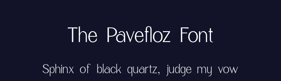 The Pavefloz Font by roomspace.cl — Display Font — thumbnail 2
