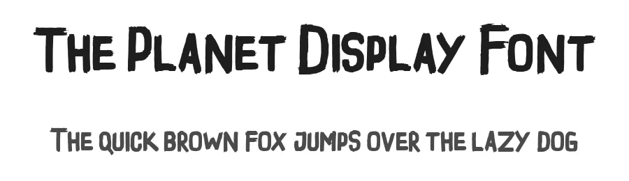 The Planet Display Font by vaiminit — Script Handwritten Font