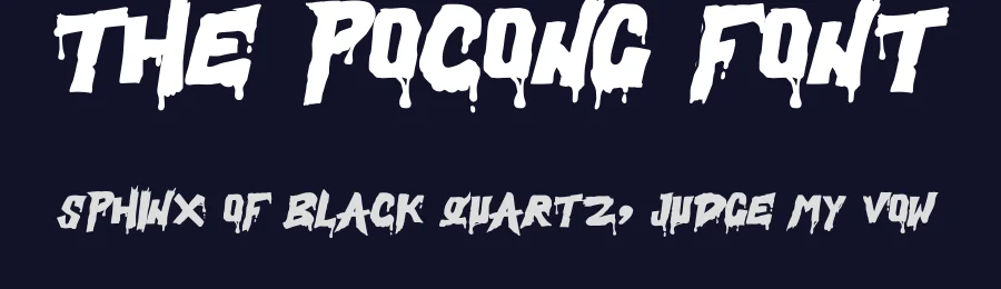 The Pocong Font by idealeksis — Display Font — thumbnail 2
