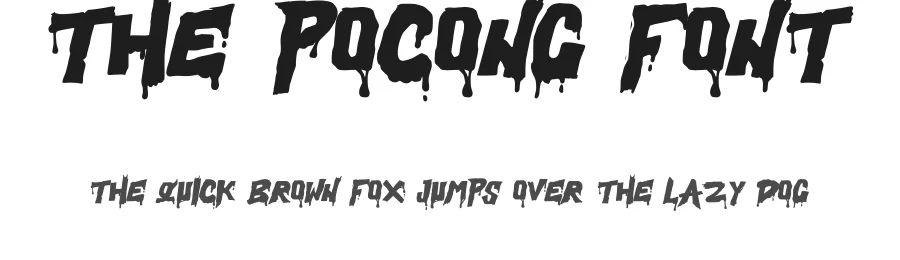 The Pocong Font by idealeksis — Display Font