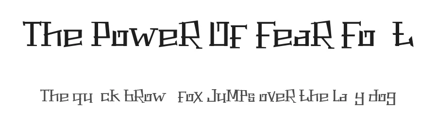The Power Of Fear Font by Imoodev — Decorative Font