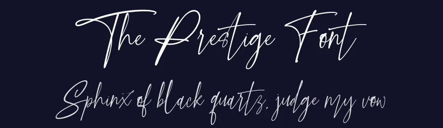 The Prestige Font by Miftahul Arzaq — Script Handwritten Font — thumbnail 2