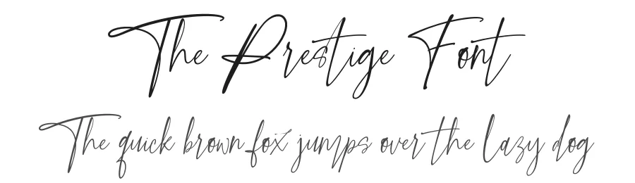 The Prestige Font by Miftahul Arzaq — Script Handwritten Font