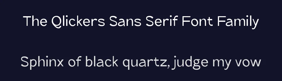 The Qlickers Sans Serif Font Family by StringLabs — Sans Serif Font — thumbnail 2