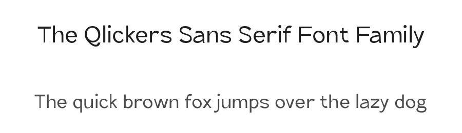 The Qlickers Sans Serif Font Family by StringLabs — Sans Serif Font