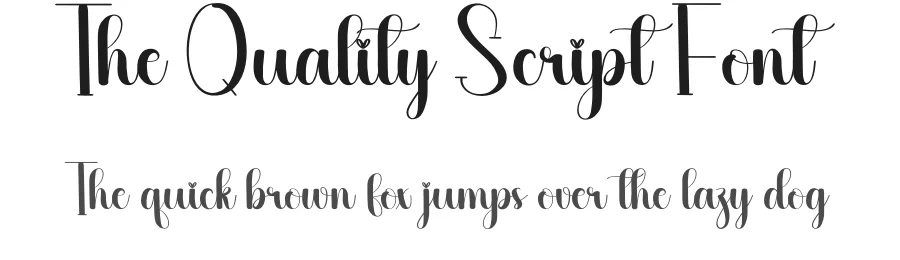 The Quality Script Font by creativeletter — Script Handwritten Font