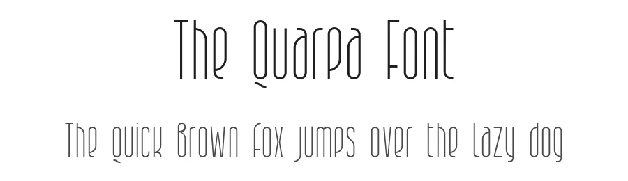 The Quarpa Font by Pasternak — Display Font