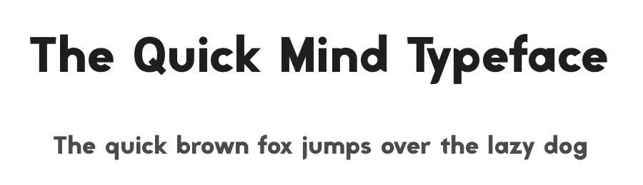 The Quick Mind Typeface by timelesstype.co — Display Font