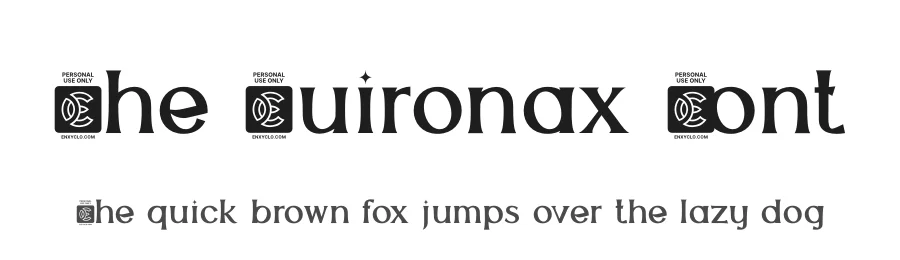The Quironax Font by enxyclo — Display Font