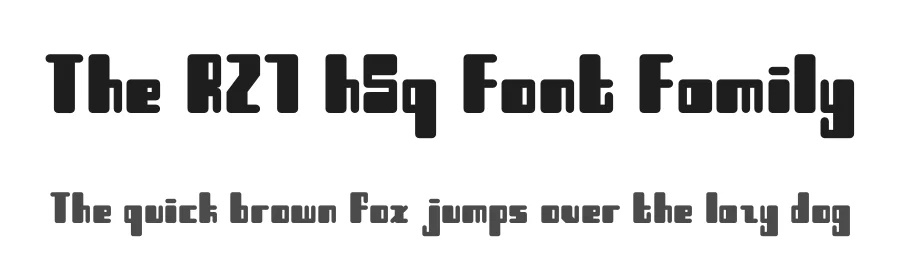 The R21 hSq Font Family by 103cia — Sans Serif Font