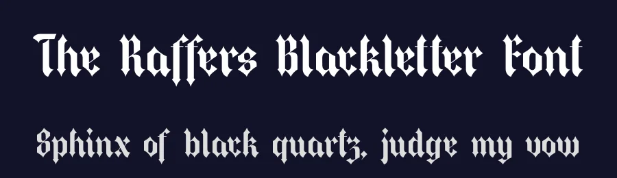 The Raffers Blackletter Font by timelesstype.co — Blackletter Font — thumbnail 2