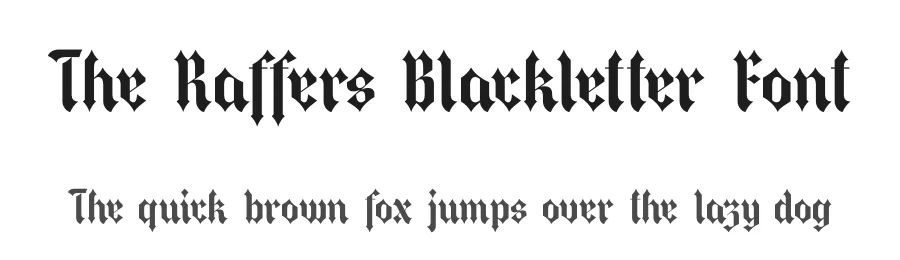 The Raffers Blackletter Font by timelesstype.co — Blackletter Font