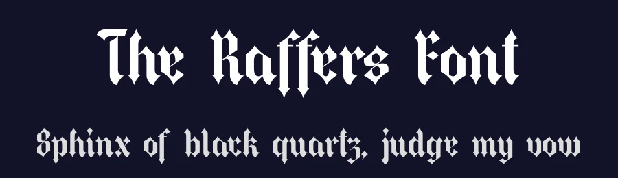The Raffers Font by timelesstype.co — Blackletter Font — thumbnail 2