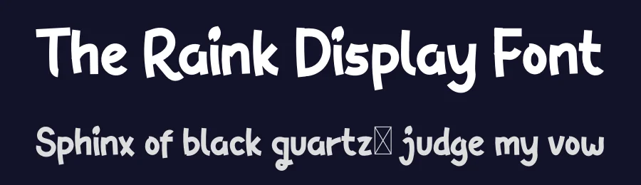 The Raink Display Font by twinletter — Sans Serif Font — thumbnail 2