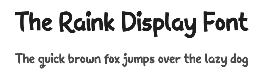 The Raink Display Font by twinletter — Sans Serif Font