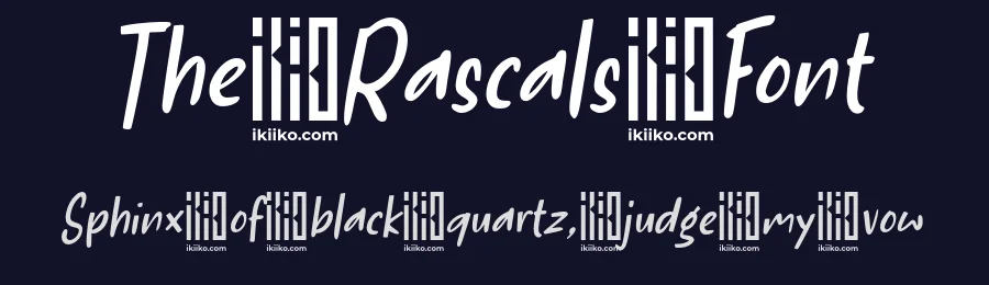 The Rascals Font by ikiiko type — Script Handwritten Font — thumbnail 2
