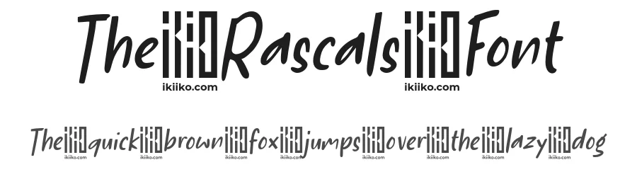 The Rascals Font by ikiiko type โ Script Handwritten Font