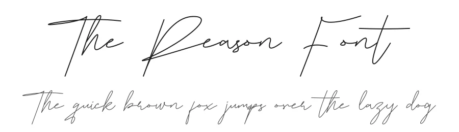 The Reason Font by jadatype — Script Handwritten Font