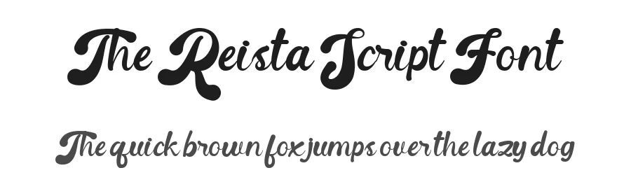 The Reista Script Font by imiftype — Decorative Font