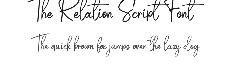 The Relation Script Font by creativeletter — Script Handwritten Font