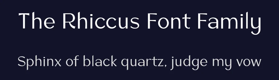 The Rhiccus Font Family by Patria Ari — Sans Serif Font — thumbnail 2