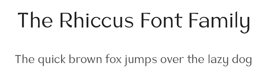 The Rhiccus Font Family by Patria Ari — Sans Serif Font