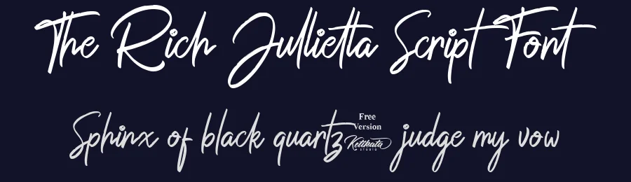 The Rich Jullietta Script Font by Ketikata Studio — Script Handwritten Font — thumbnail 2