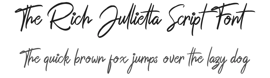 The Rich Jullietta Script Font by Ketikata Studio — Script Handwritten Font