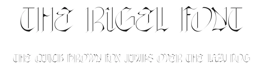 The Rigel Font by Supremat — Display Font
