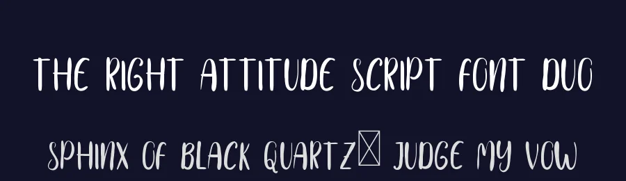 The Right Attitude Script Font Duo by edricstudio — Script Handwritten Font — thumbnail 2