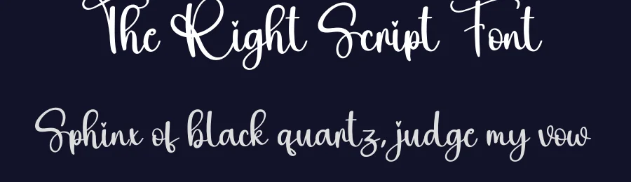 The Right Script Font by creativeletter — Script Handwritten Font — thumbnail 2