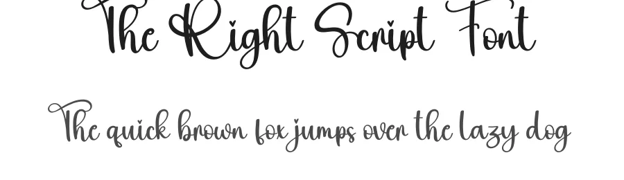 The Right Script Font by creativeletter — Script Handwritten Font