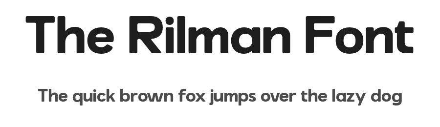 The Rilman Font by Graptail — Sans Serif Font