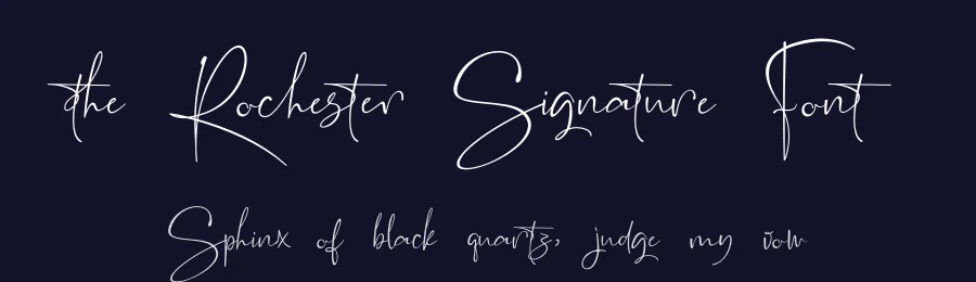 the Rochester Signature Font by typeline studio — Script Handwritten Font — thumbnail 2