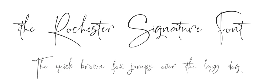 the Rochester Signature Font by typeline studio — Script Handwritten Font