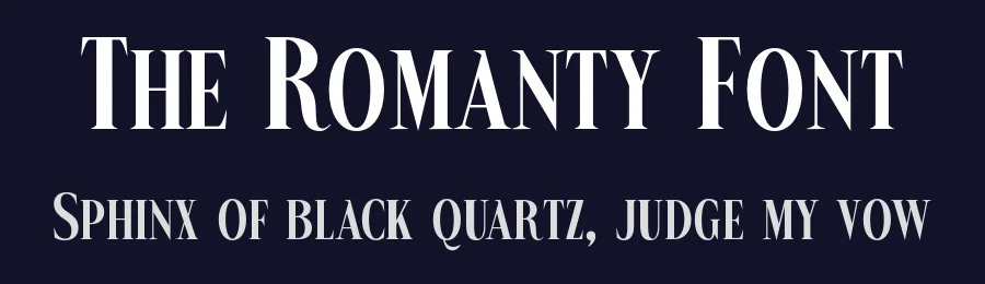 The Romanty Font by Drizy — Serif Font — thumbnail 2