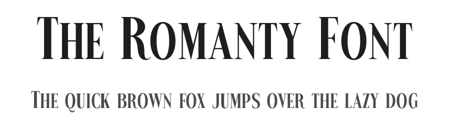 The Romanty Font by Drizy — Serif Font